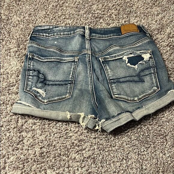 Denim Distressed Women Shorts - Picture 2 of 8